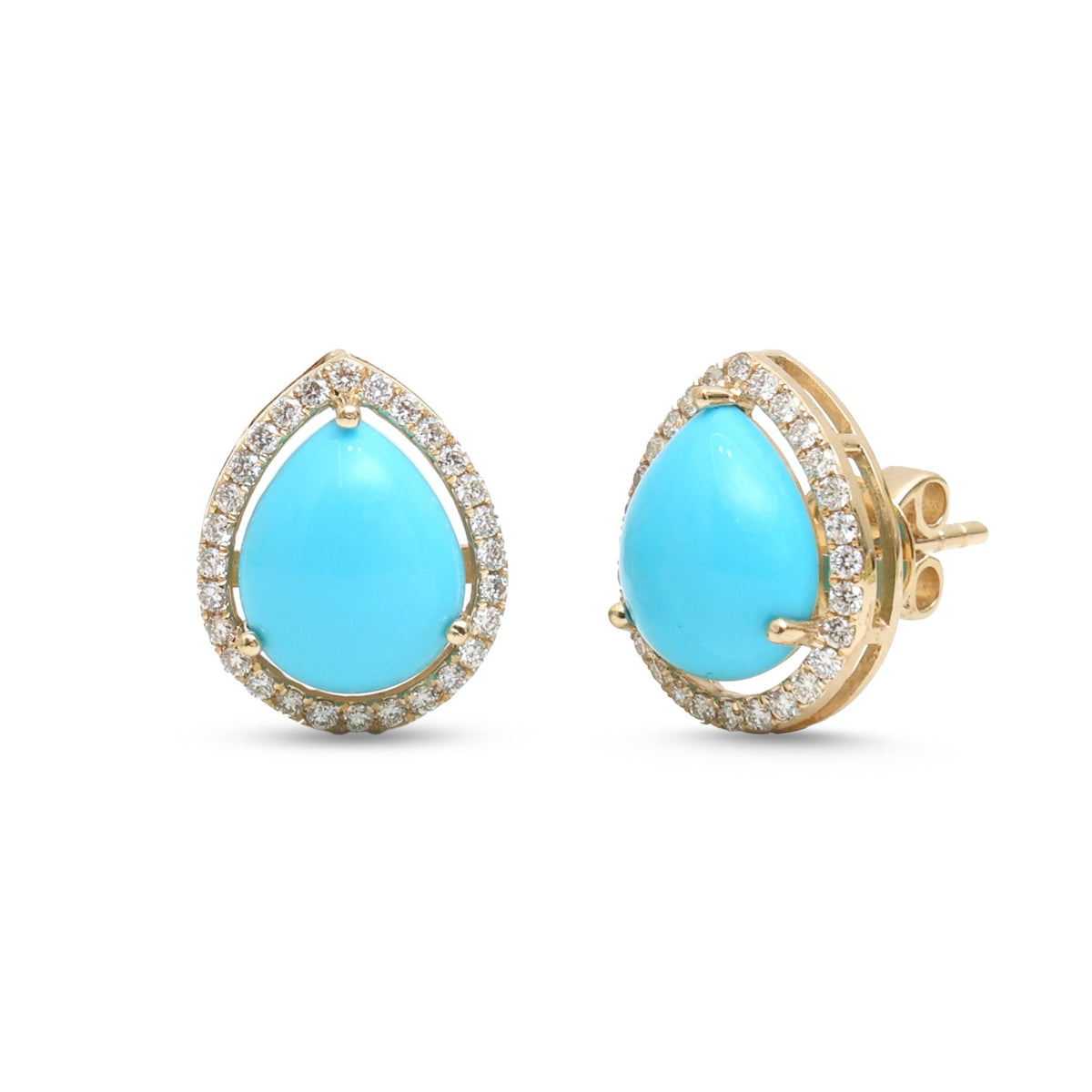 Turquoise Diamond Earrings