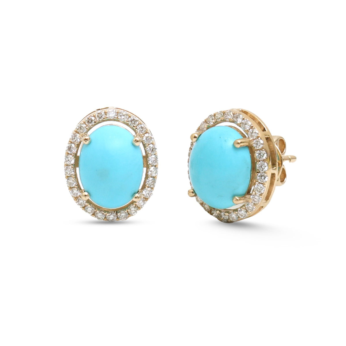 Turquoise Diamond Earrings
