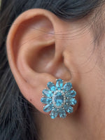 Aquamarine Diamond Earrings