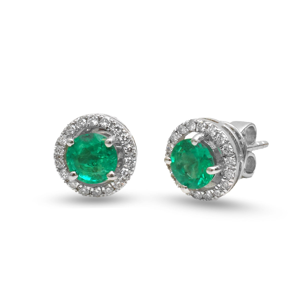 Emerald Diamond Earrings