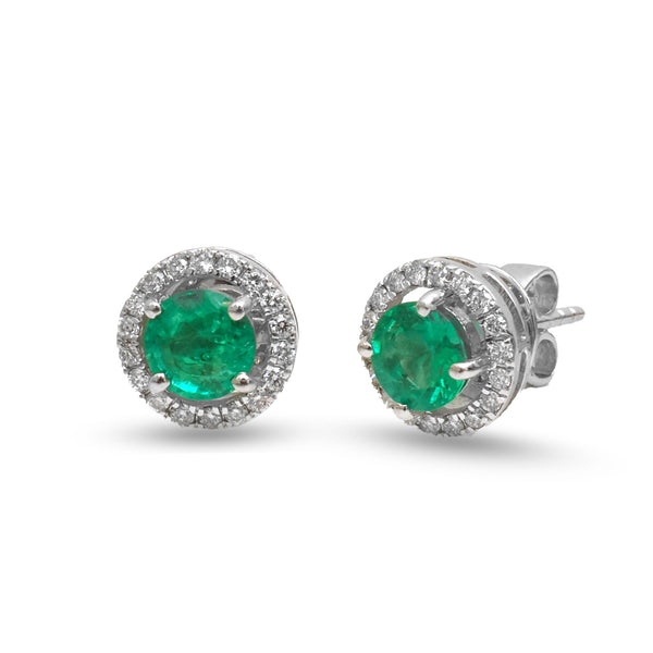 Emerald Diamond Earrings
