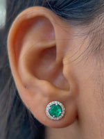 Emerald Diamond Earrings