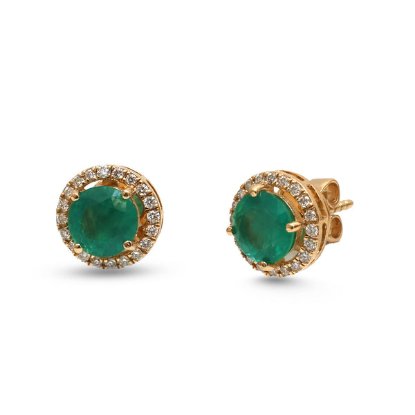 Emerald Diamond Earrings