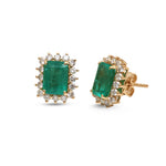 Emerald Diamond Earrings