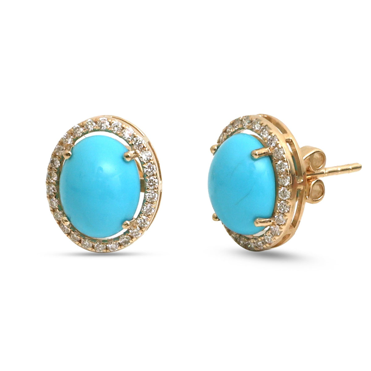 Turquoise Diamond Earrings