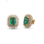 Emerald Diamond Earrings