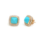 Turquoise Diamond Earrings