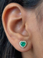 Emerald Diamond Earrings
