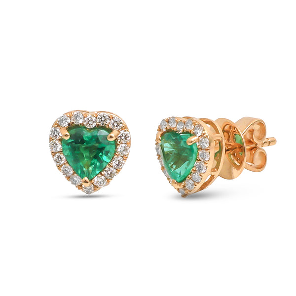 Emerald Diamond Earrings