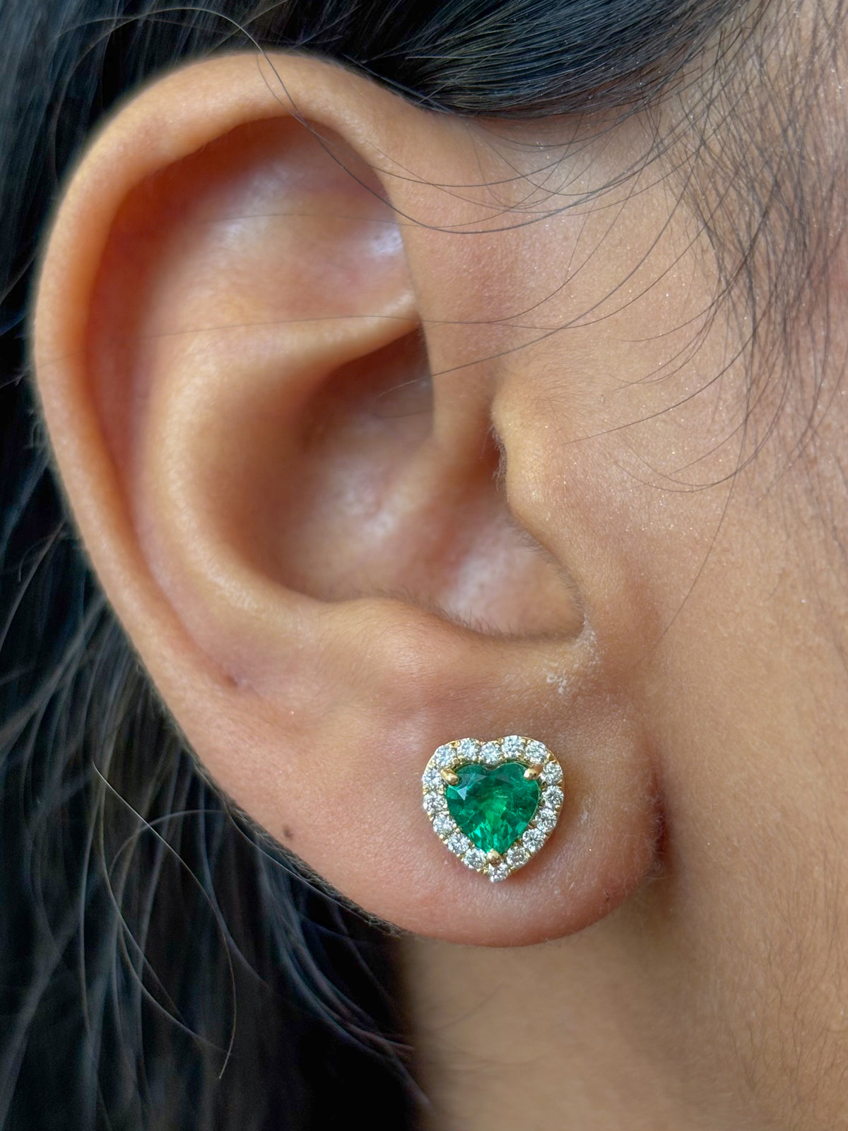 Emerald Diamond Earrings