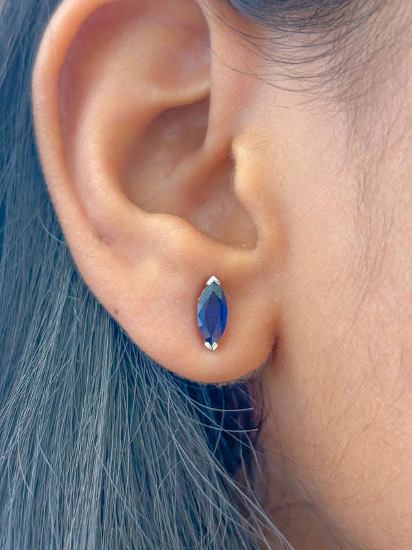 Blue Sapphire Earrings