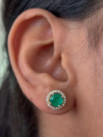 Emerald Diamond Earrings