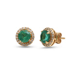 Emerald Diamond Earrings