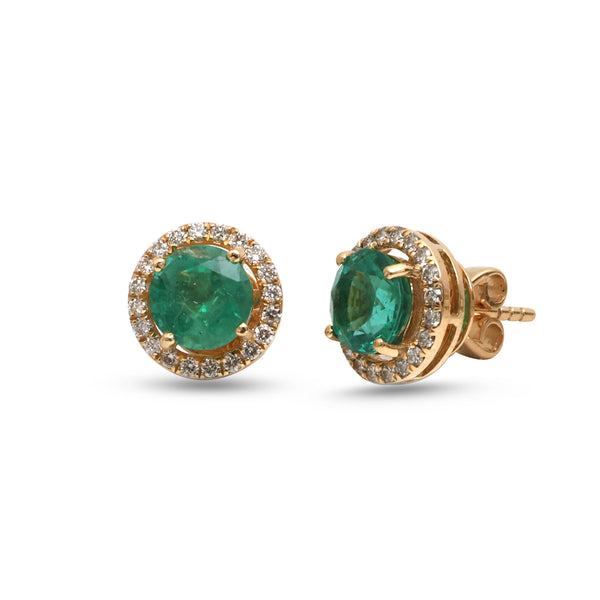 Emerald Diamond Earrings