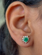 Emerald Diamond Earrings