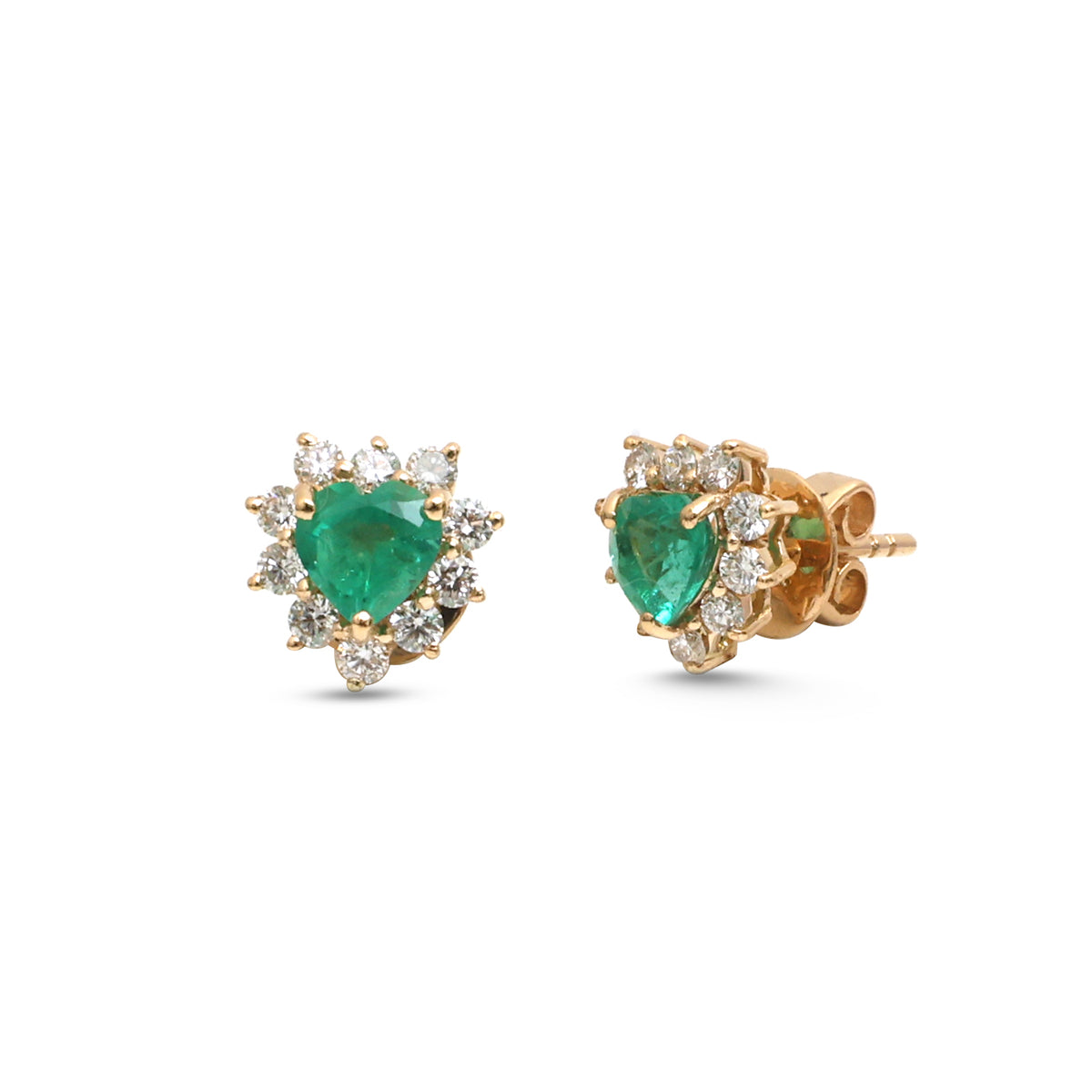 Emerald Diamond Earrings
