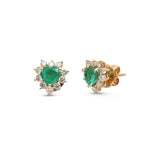 Emerald Diamond Earrings