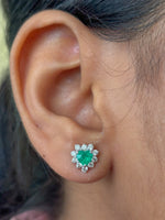Emerald Diamond Earrings