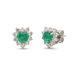 Emerald Diamond Earrings