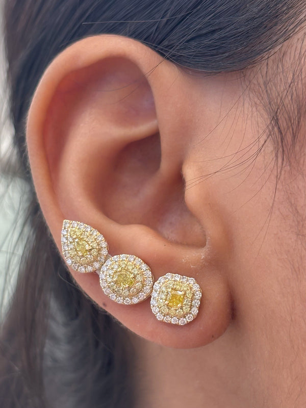 Diamond Yellow Diamond Earrings