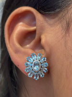 Aquamarine Diamond Earrings