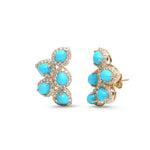 Turquoise Diamond Earrings