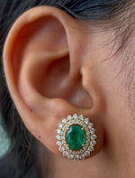 Emerald Diamond Earrings