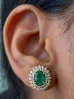 Emerald Diamond Earrings