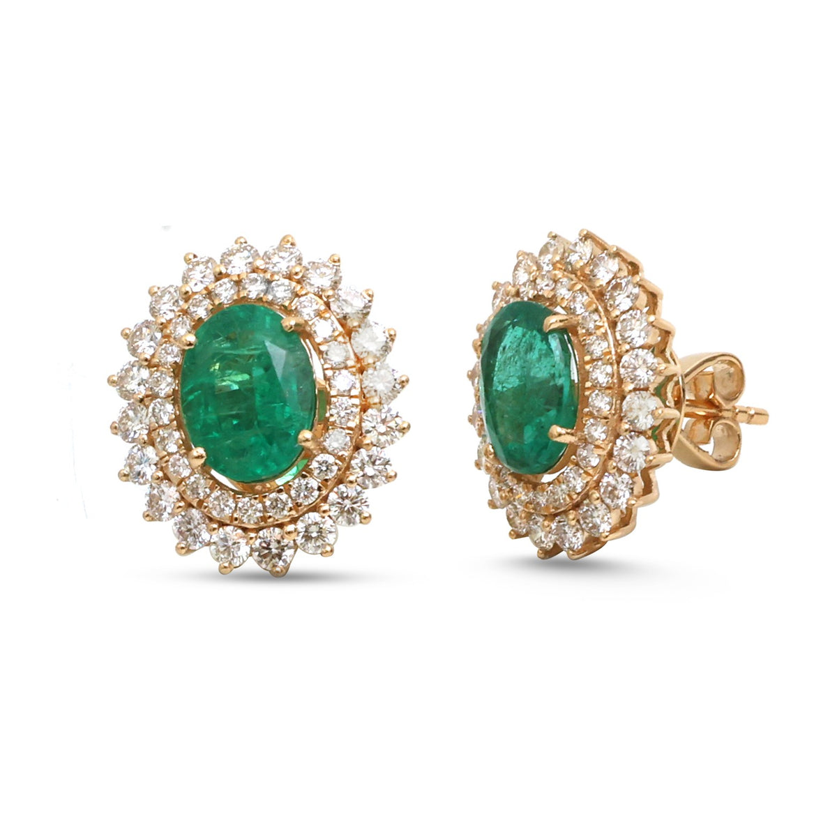Emerald Diamond Earrings