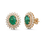 Emerald Diamond Earrings