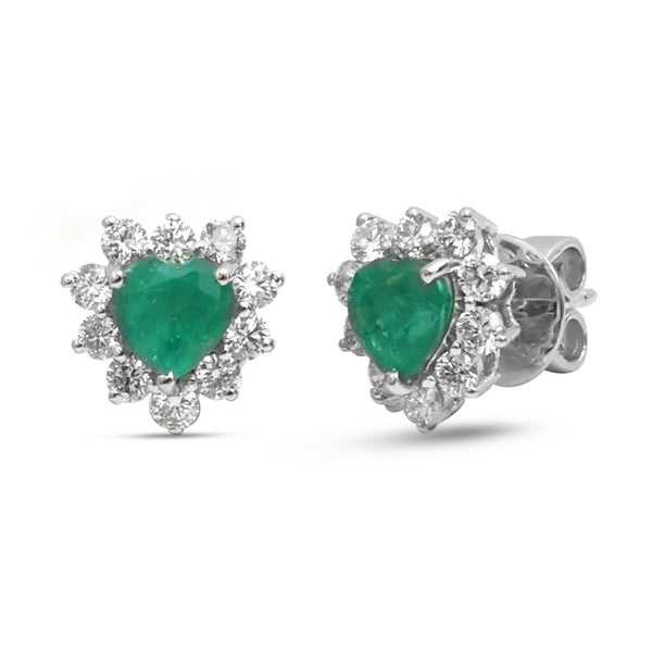 Emerald Diamond Earrings