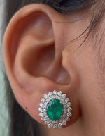 Emerald Diamond Earrings