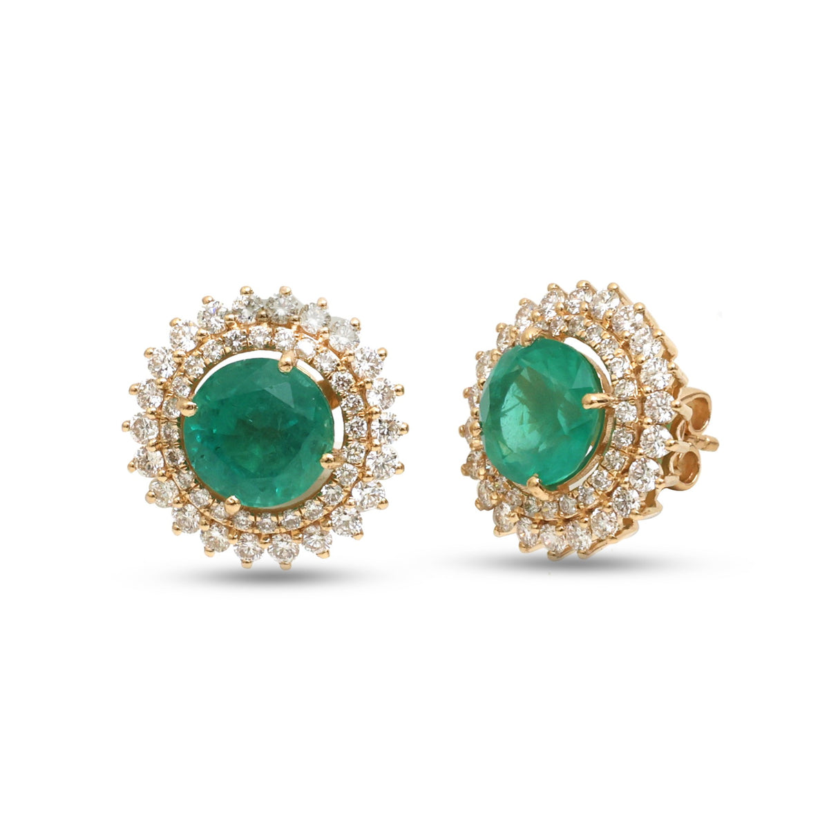 Emerald Diamond Earrings