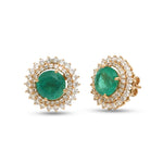 Emerald Diamond Earrings