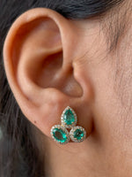Emerald Diamond Earrings
