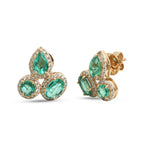 Emerald Diamond Earrings