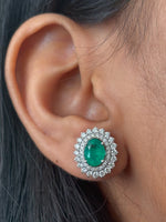 Emerald Diamond Earrings