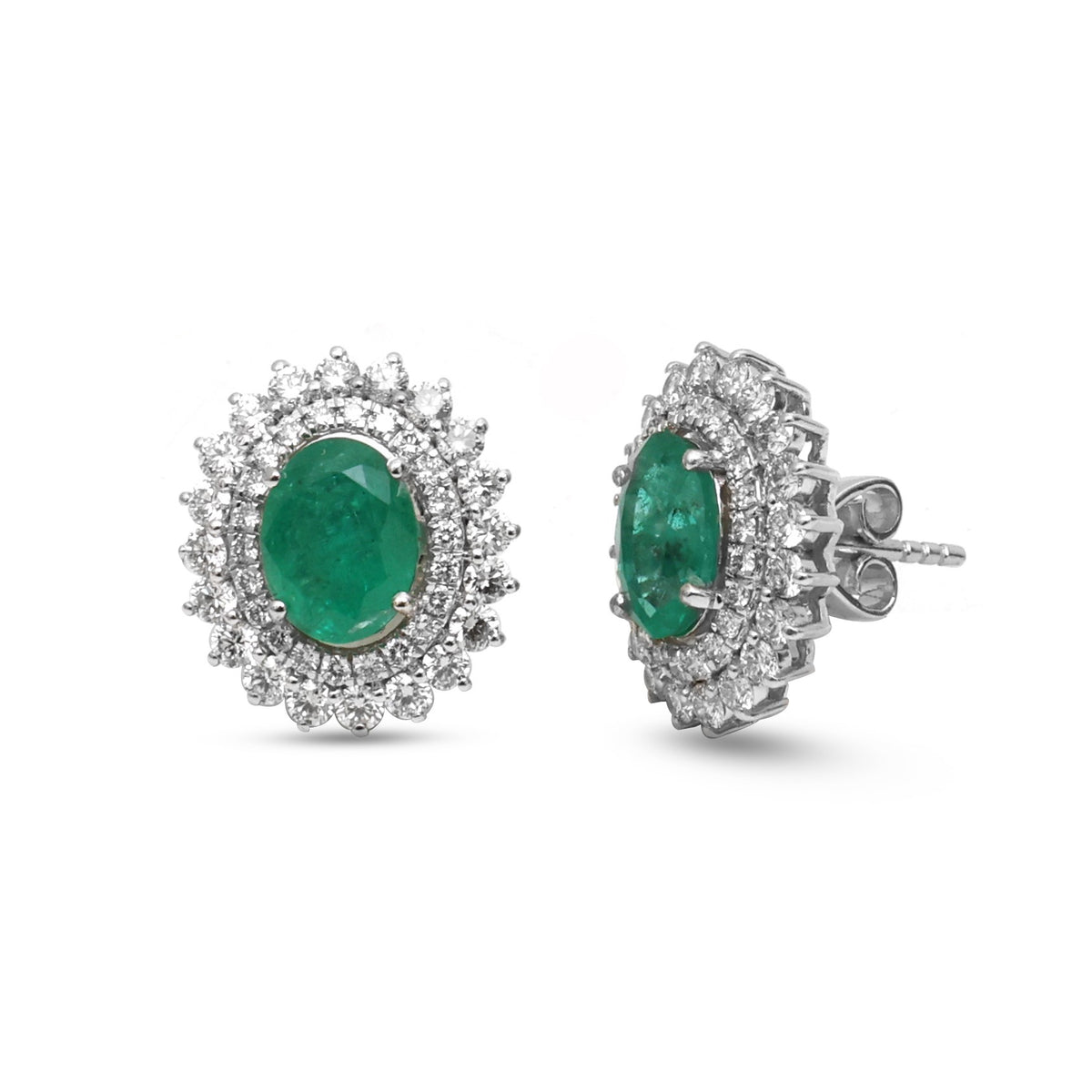 Emerald Diamond Earrings