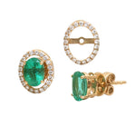 Emerald Diamond Earrings