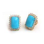 Turquoise Diamond Earrings