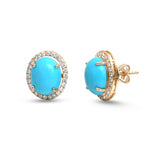 Turquoise Diamond Earrings