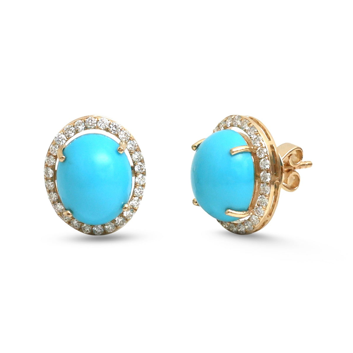 Turquoise Diamond Earrings