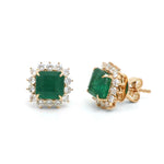 Emerald Diamond Earrings