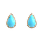 Turquoise Diamond Earrings