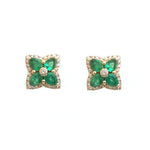 Emerald Diamond Earrings