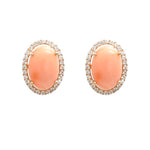 Coral Diamond Earrings