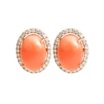 Coral Diamond Earrings