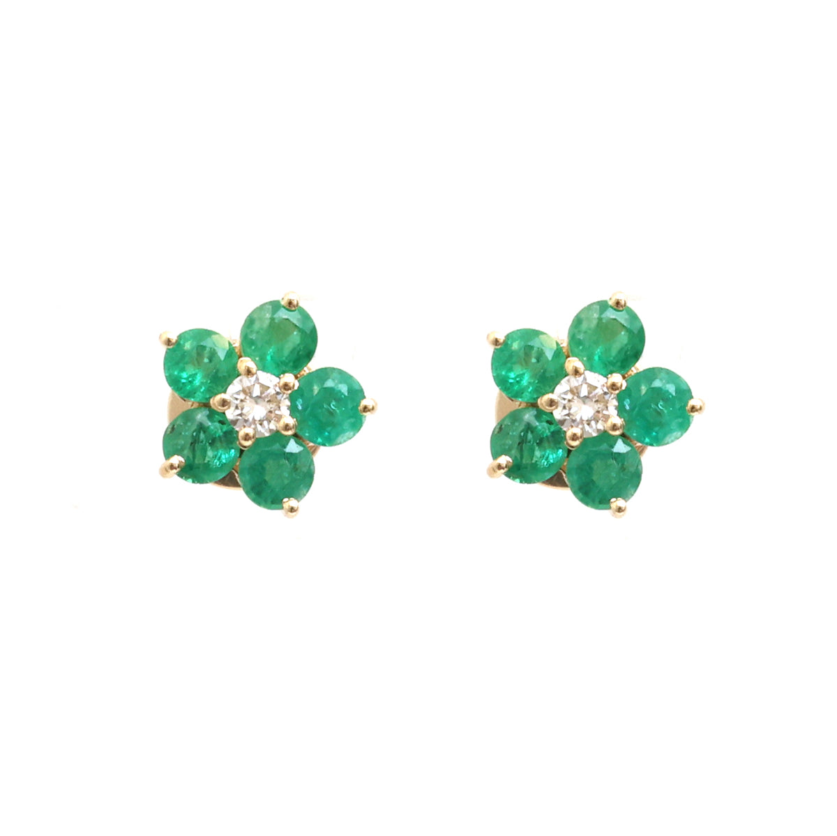 Emerald Diamond Earrings