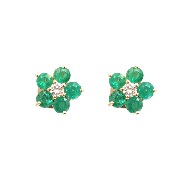 Emerald Diamond Earrings