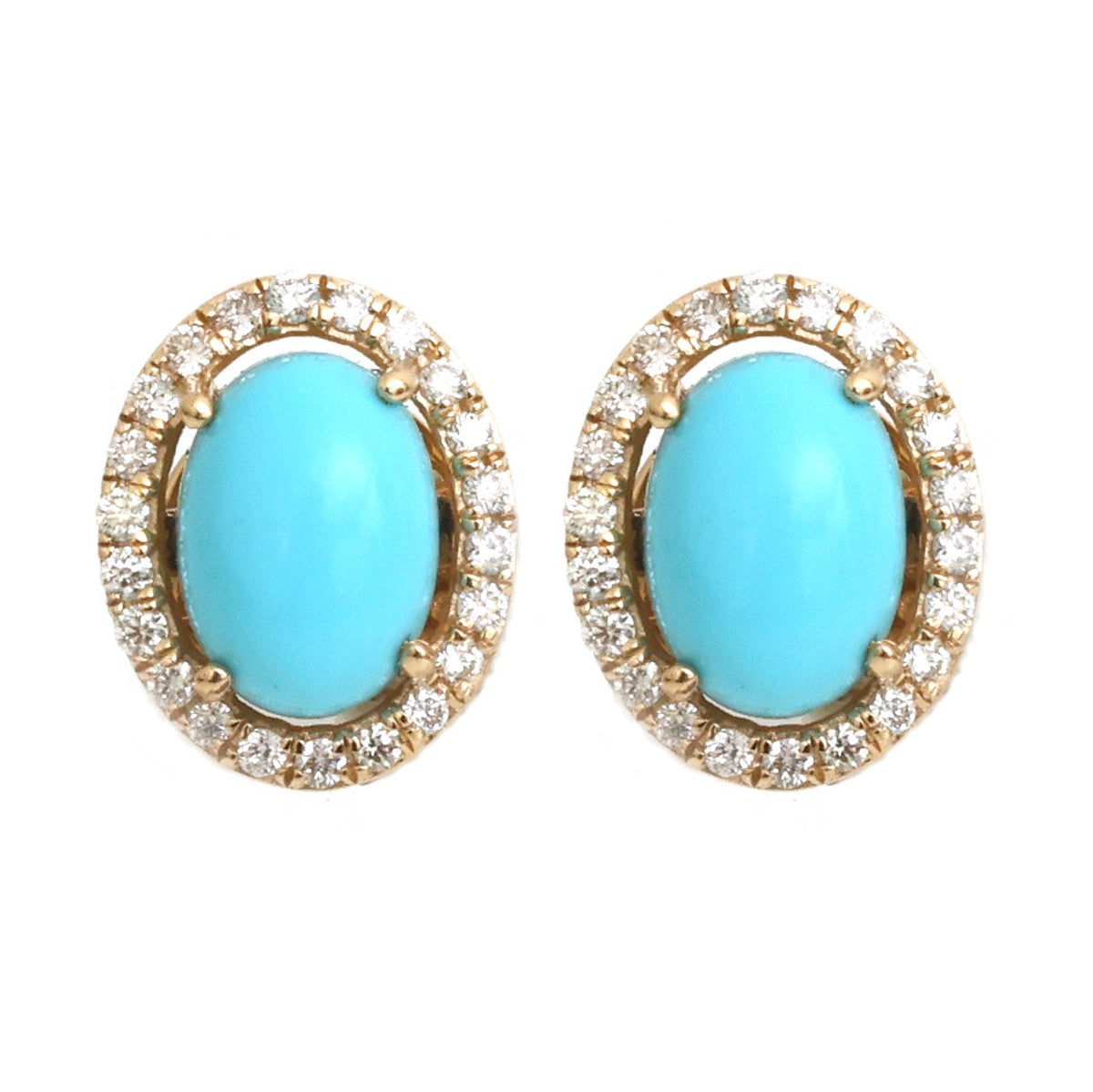 Turquoise Diamond Earrings